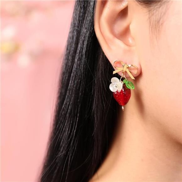 Glass Bead Earrings | Premium Quality | Durable & Luxurious Finish - Picture 2 of 4